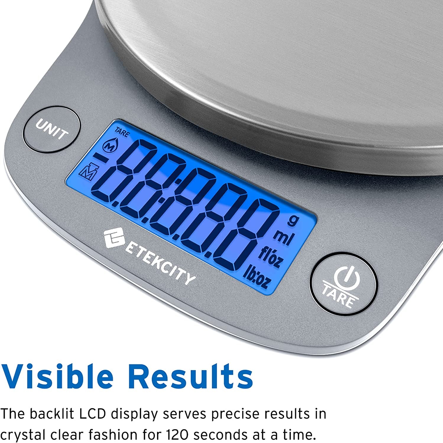 0.1G Food Kitchen Scale, Digital Ounces and Grams for Cooking, Baking, Meal Prep, Dieting, and Weight Loss 11Lb/5Kg 304 Stainless Steel - Open Season Industries