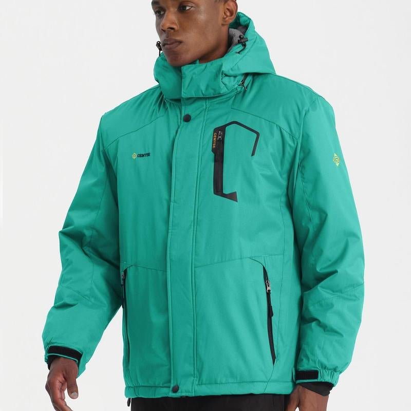 GEMYSE Men'S Mountain Waterproof Ski Snow Jacket Winter Windproof Rain Polo Pufferjacket Men'S Waterproof Winter Coat - Open Season Industries