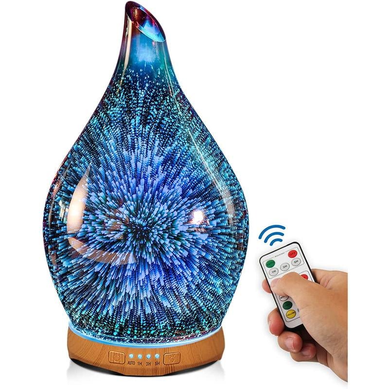 Porseme 280Ml Essential Oil Diffuser,Aroma Ultrasonic Humidifier with Remote Control,Bpa Free,Auto Shut - Off,Timer Setting Porseme - Open Season Industries