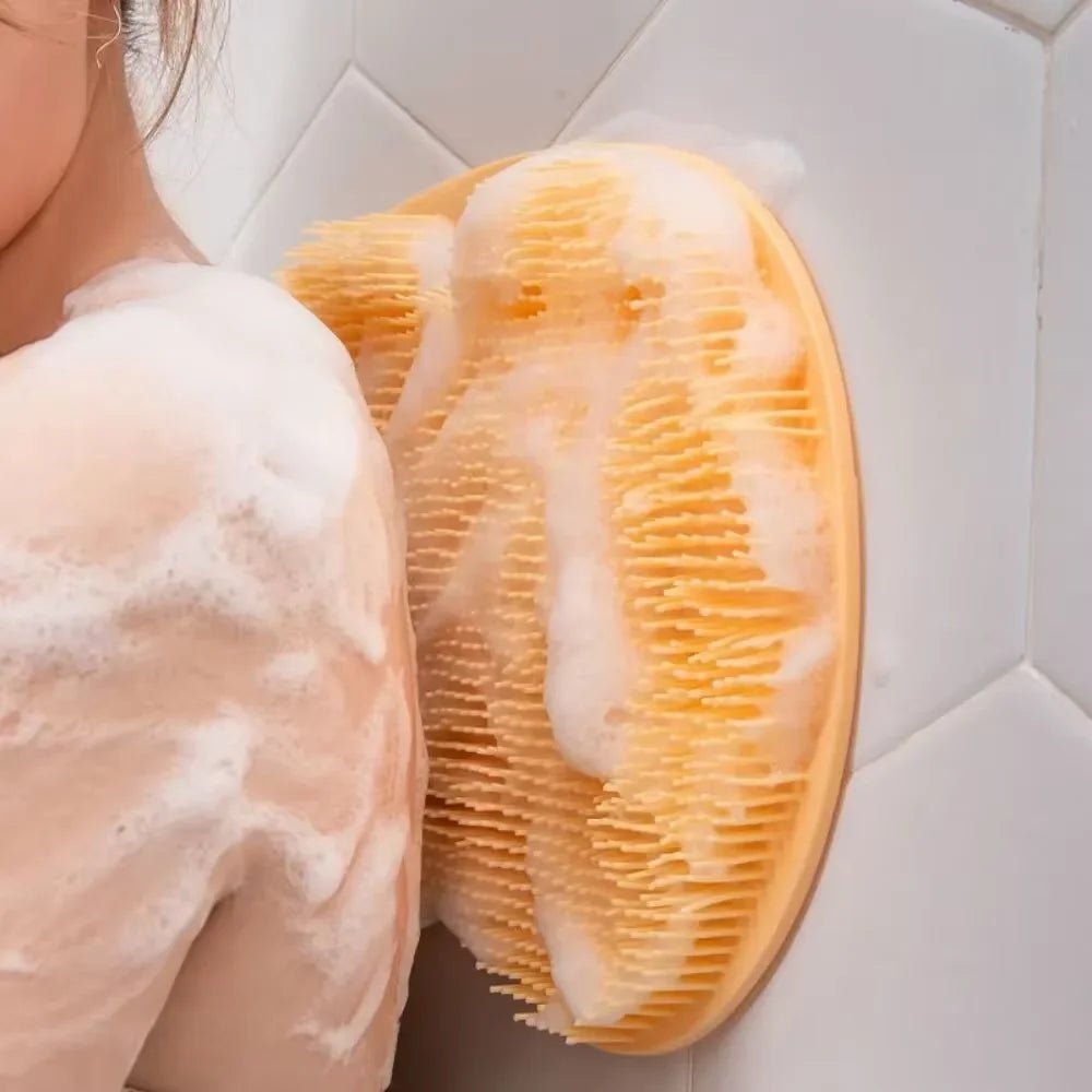 Bathing anti Slip Mat Exfoliating Shower Massage Scraper Bathroom Non - Slip Bath Mat Back Massage Brush Silicone Foot Wash Mat - Open Season Industries