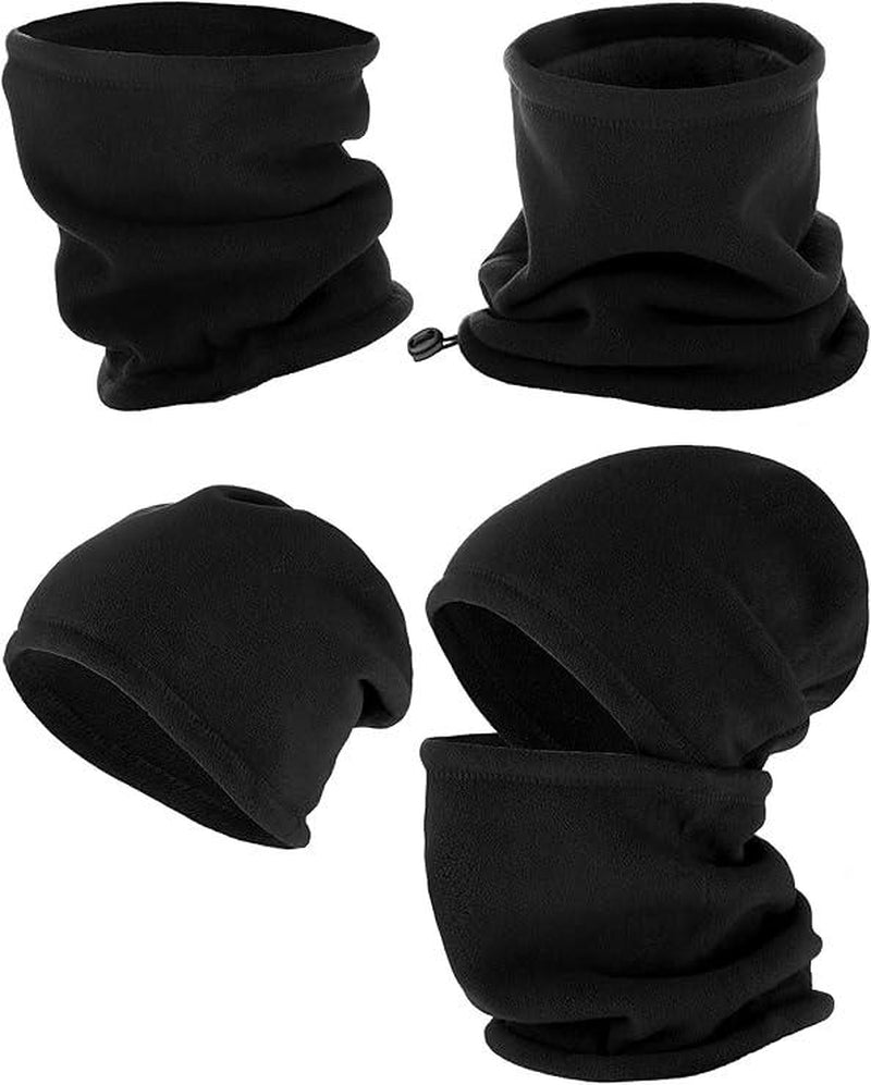 2 Pieces Winter Neck Warmer Gaiter for Men and Women Ski Fleece Winter Scarf Windproof Face Mask for Skiing Hiking Cycling - Open Season Industries