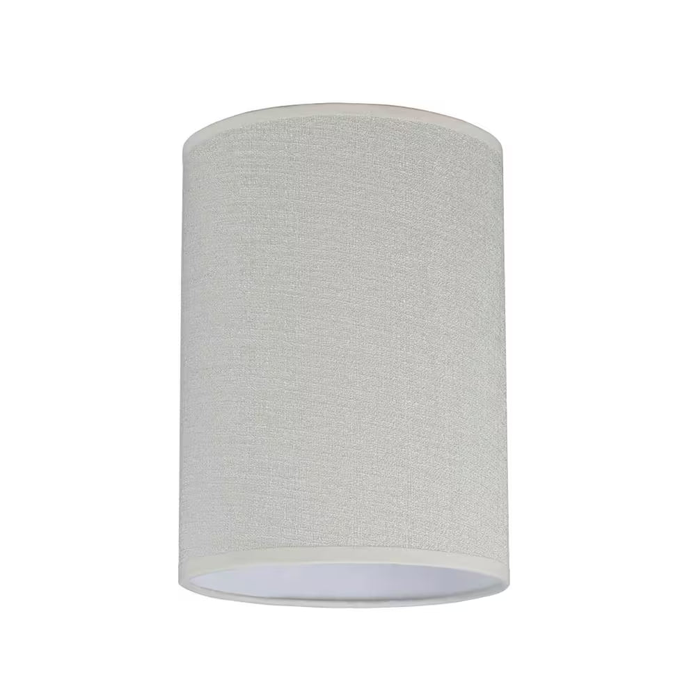 8 In. X 11 In. off White Hardback Drum/Cylinder Lamp Shade - Open Season Industries