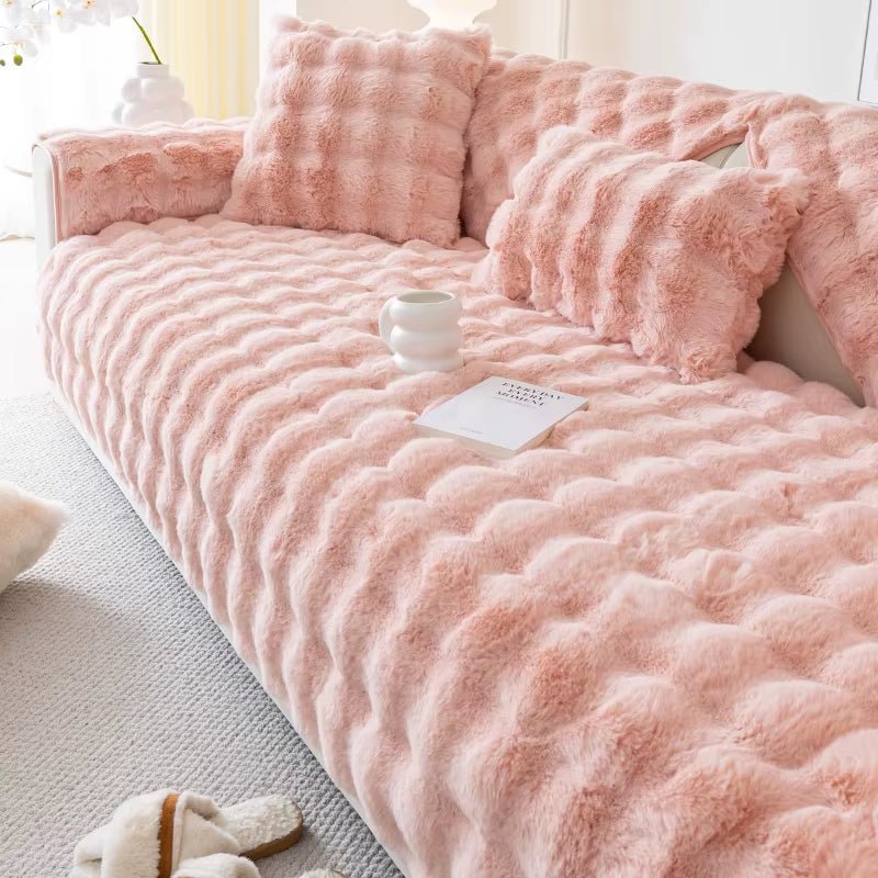 Seasonal Plush Sofa Cushions for Living Room and Bedroom - Modern Dustproof Sofa Cover - Open Season Industries