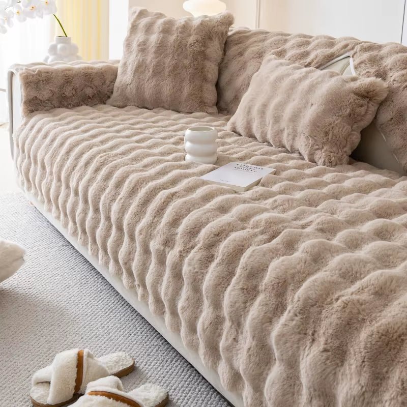 Seasonal Plush Sofa Cushions for Living Room and Bedroom - Modern Dustproof Sofa Cover - Open Season Industries