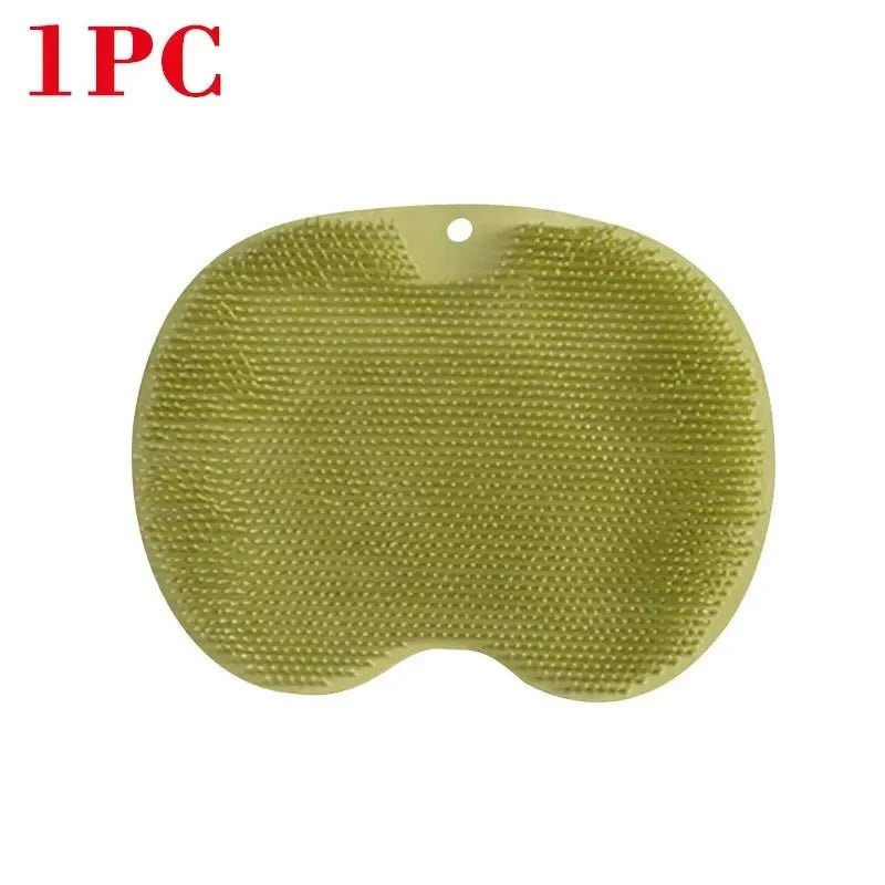 Bathing anti Slip Mat Exfoliating Shower Massage Scraper Bathroom Non - Slip Bath Mat Back Massage Brush Silicone Foot Wash Mat - Open Season Industries