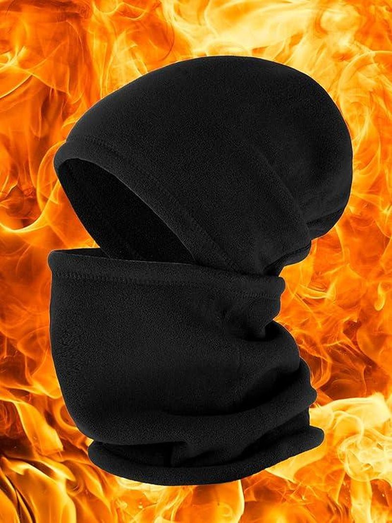 2 Pieces Winter Neck Warmer Gaiter for Men and Women Ski Fleece Winter Scarf Windproof Face Mask for Skiing Hiking Cycling - Open Season Industries