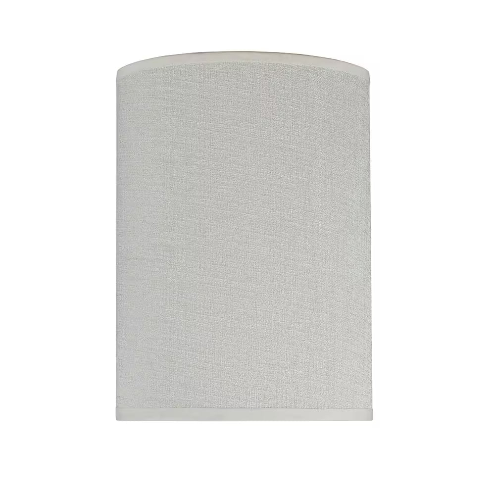 8 In. X 11 In. off White Hardback Drum/Cylinder Lamp Shade - Open Season Industries