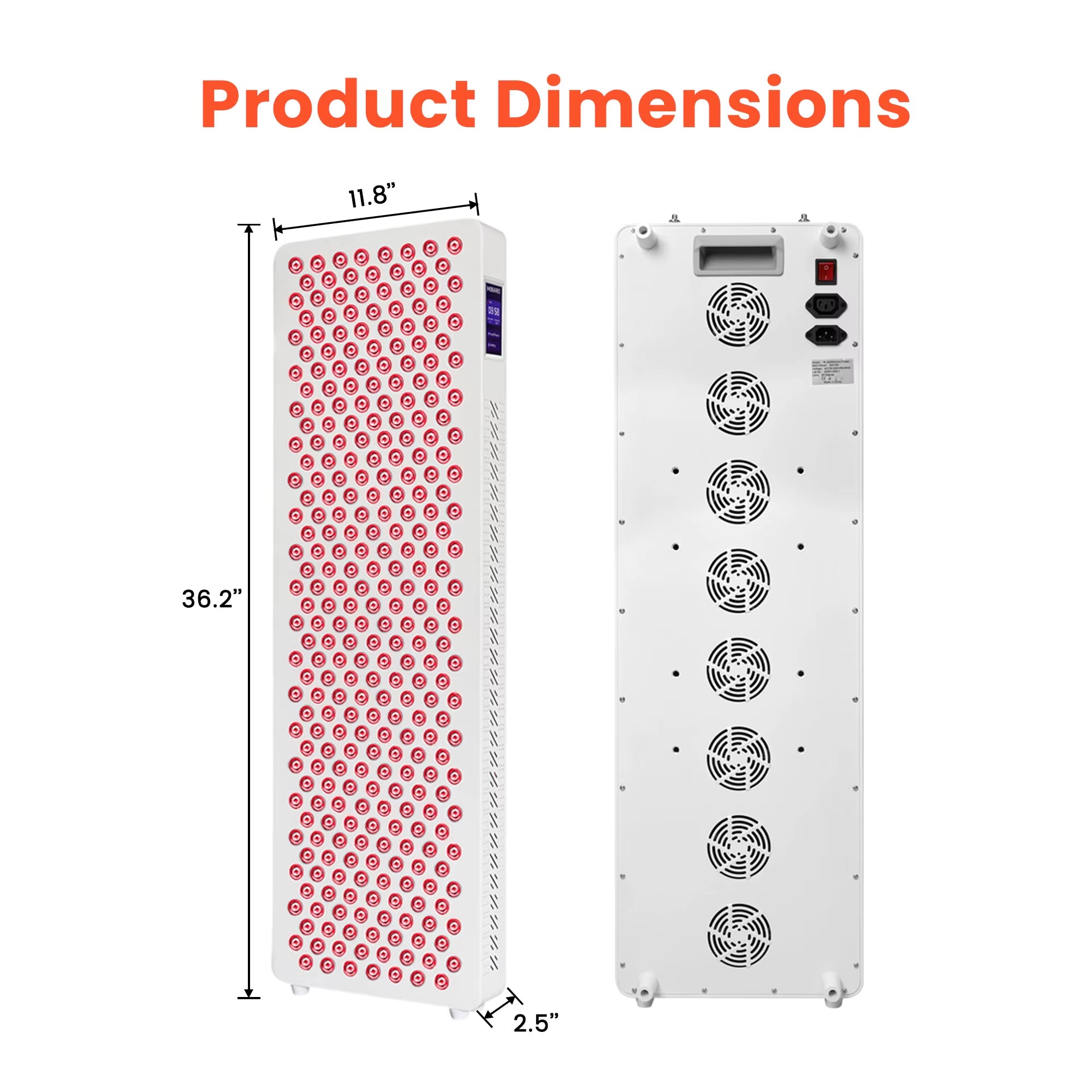 IDEATHERAPY Red Light Face Device Infrared Therapy Lamp Red Light Therapy 660Nm 850Nm Infrared Therapy for Yoga Studio - Open Season Industries