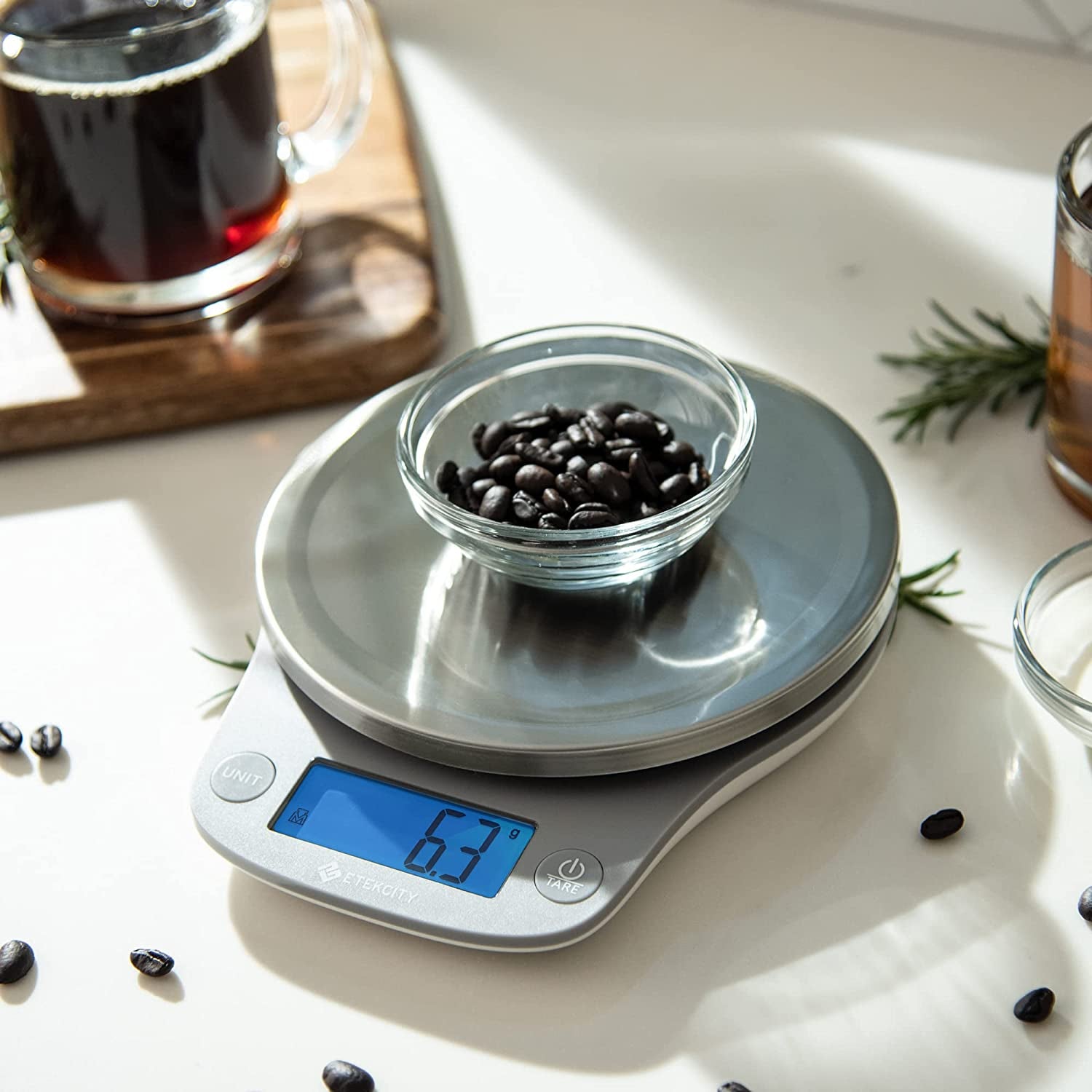 0.1G Food Kitchen Scale, Digital Ounces and Grams for Cooking, Baking, Meal Prep, Dieting, and Weight Loss 11Lb/5Kg 304 Stainless Steel - Open Season Industries