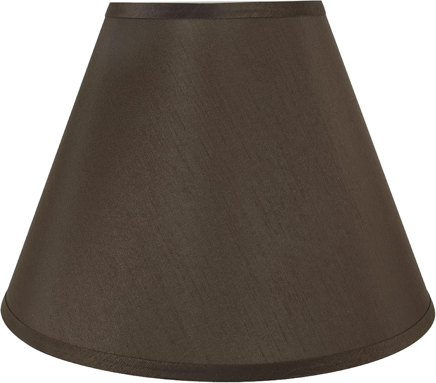 32151 Transitional Hardback Empire Shape Spider Construction Lamp Shade in Brown, 15" Wide (7" X 15" X 11") - Open Season Industries