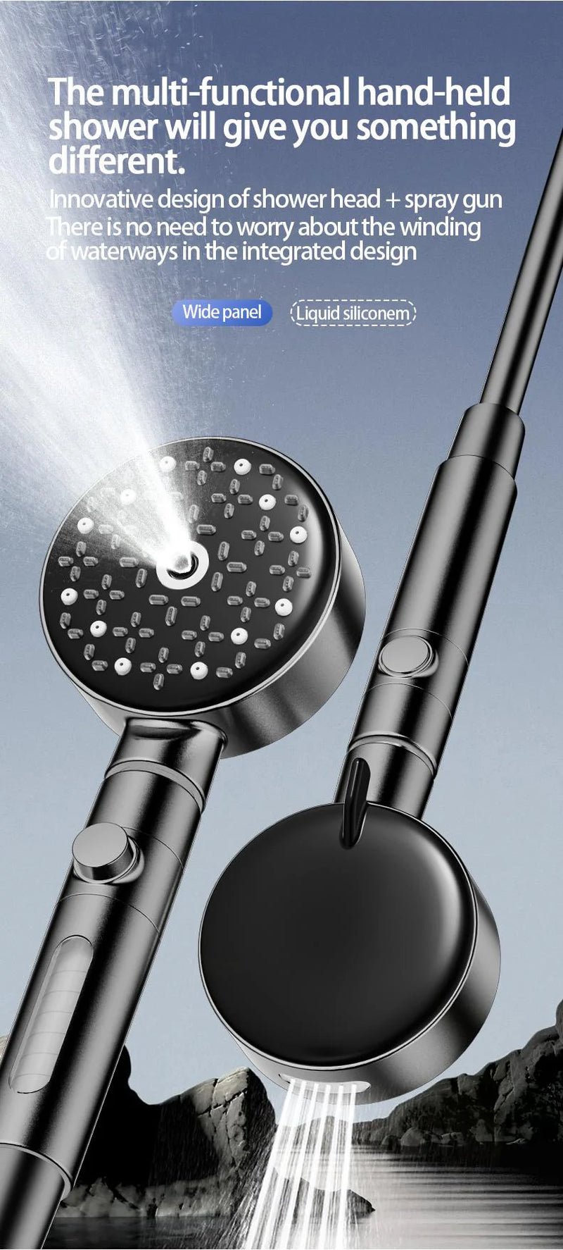 6 - Function High - Pressure Shower Head - Open Season Industries