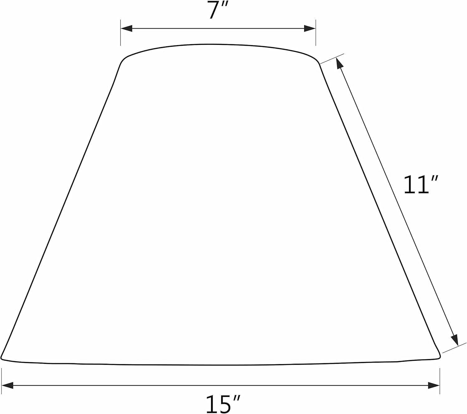 32151 Transitional Hardback Empire Shape Spider Construction Lamp Shade in Brown, 15" Wide (7" X 15" X 11") - Open Season Industries