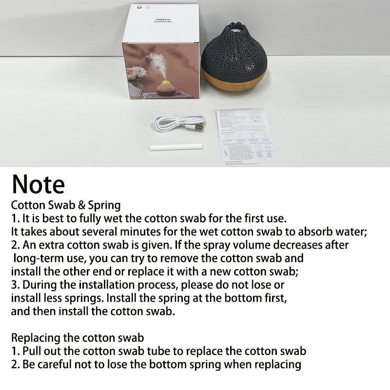 Creative Volcano Design Air Humidifier, USB Powered Modern Design Aroma Diffuser, Super Quiet Modern Design with Light Mist Humidifier - Open Season Industries