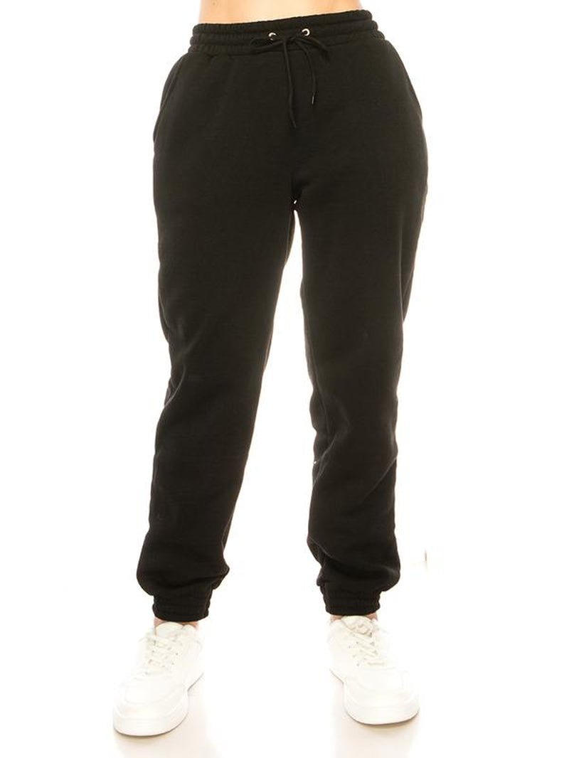 Women'S Sweatpants Winter Warm Fleece Lined Sweatpants with Pockets Fleece Jogger Pants - Open Season Industries