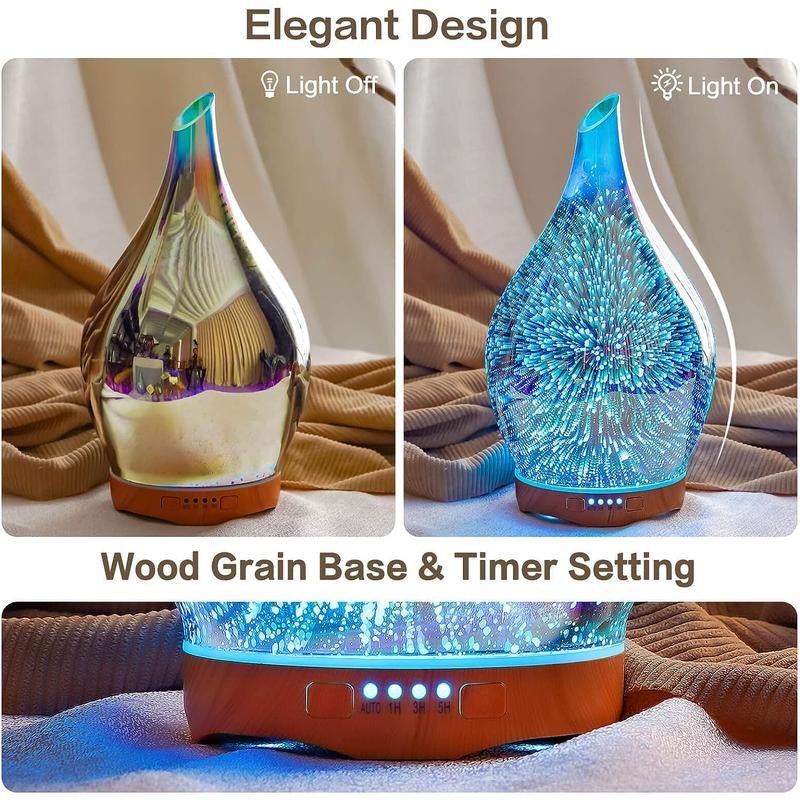 Porseme 280Ml Essential Oil Diffuser,Aroma Ultrasonic Humidifier with Remote Control,Bpa Free,Auto Shut - Off,Timer Setting Porseme - Open Season Industries