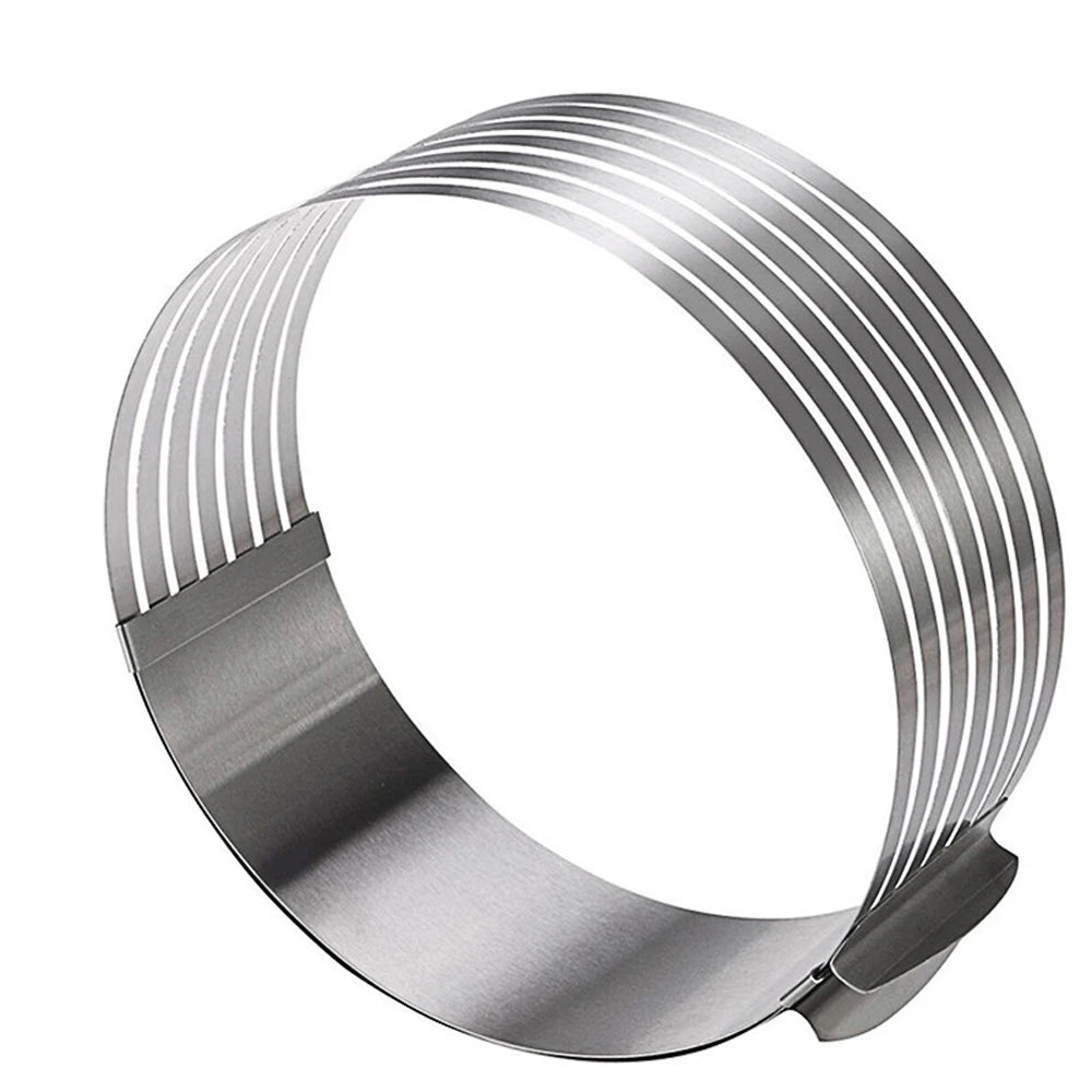 20CM 30CM Adjustable round Bread Cake Cutter Slicer Stainless Steel Cake Cutter 7 Layers Slicer Mousse Ring Mould Baking Gadgets - Open Season Industries