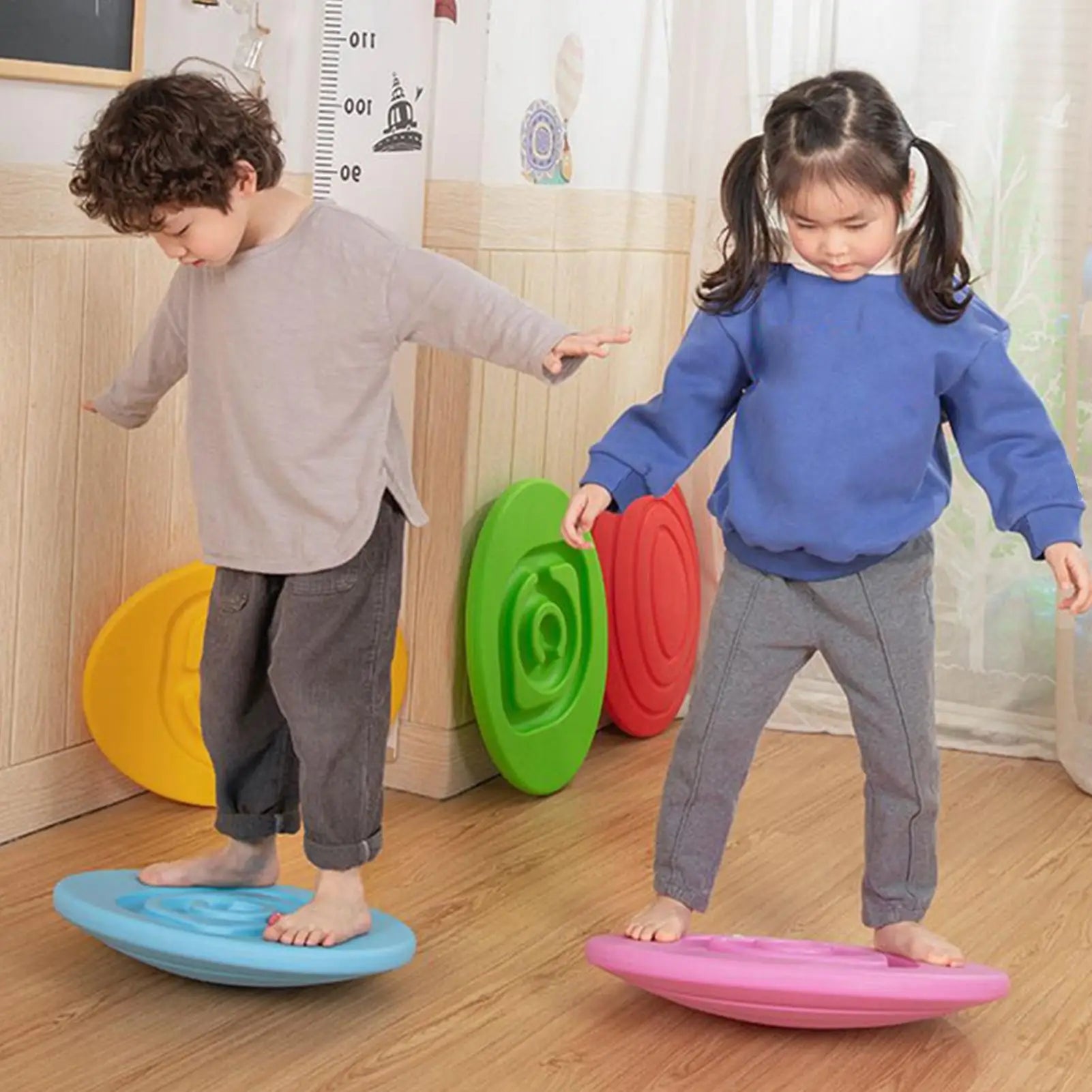 Balancing Board Educational Balance Board Interactive Exercising and Training Coordination Skills Equipment Physical Exercise - Open Season Industries