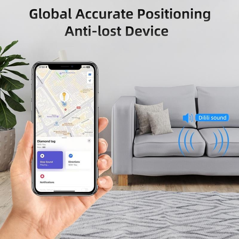 Dual System Smart Tracker 4 - Pack: Works with Apple Find My & Google Find My Device for Keys, Wallets & Luggage GPS - Open Season Industries