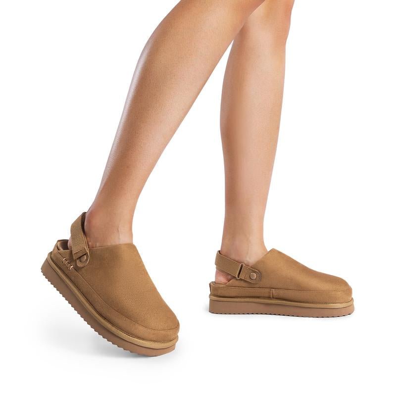 DREAM PAIRS Women'S Fashion Casual round Toe Platform Mules Clogs Comfortable Indoor Outdoor Girl Walking Shoes Fall Autumn Winter - Open Season Industries