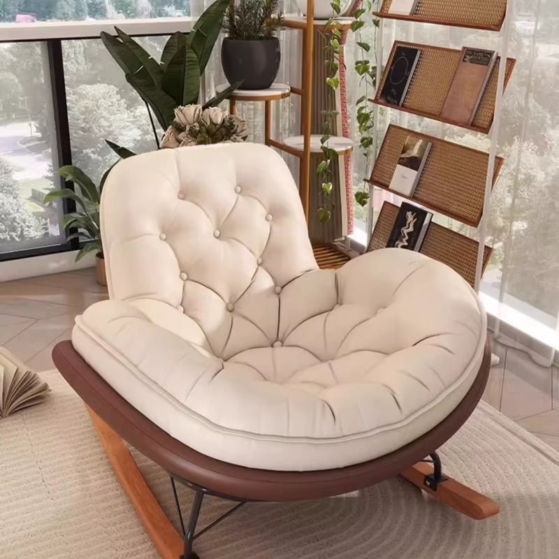 Nordic Rocking Chair, Lounge Chair, Balcony,Living Room Home Leisure, Lazy Sofa, Adult Light Luxury Chair, Single Penguin Chair - Open Season Industries