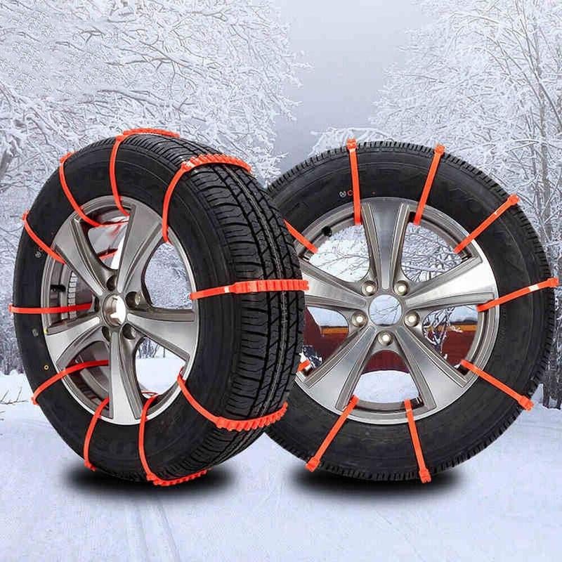 (Orange or Yellow) Jeremywell 10 PCS Emergency Anti - Skid Snow Chain - Open Season Industries