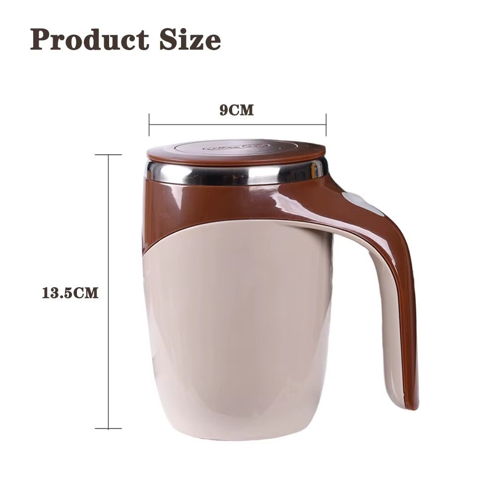 Lazy Coffee Stirring Cup Auto Stirring Cup Magnetic Rotating Electric Milk Cup Mark Cup 304 Stainless Steel - Open Season Industries