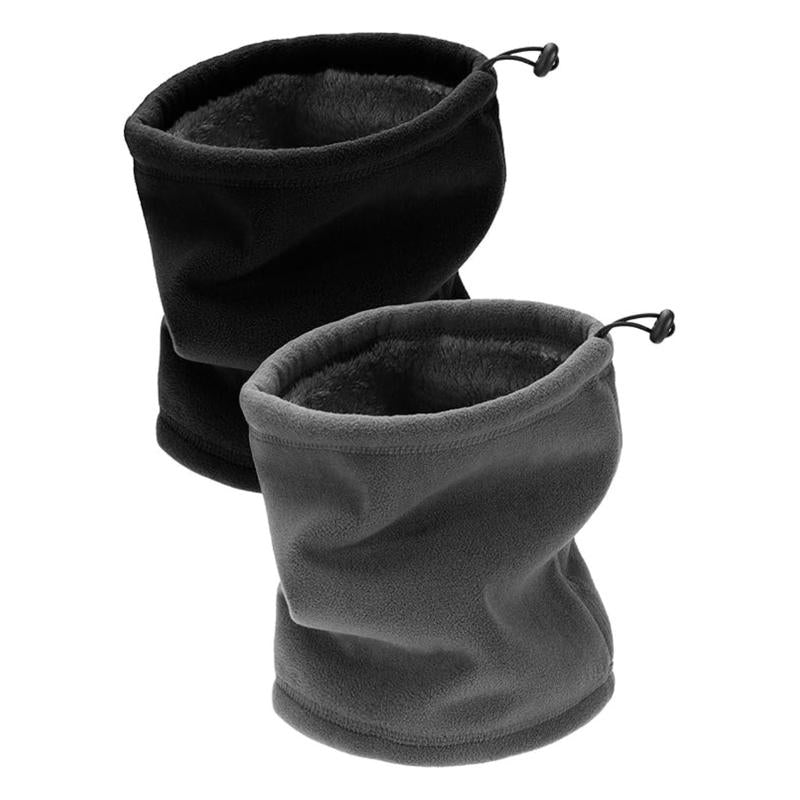 2 Pieces Winter Neck Warmer Gaiter for Men and Women Ski Fleece Winter Scarf Windproof Face Mask for Skiing Hiking Cycling - Open Season Industries