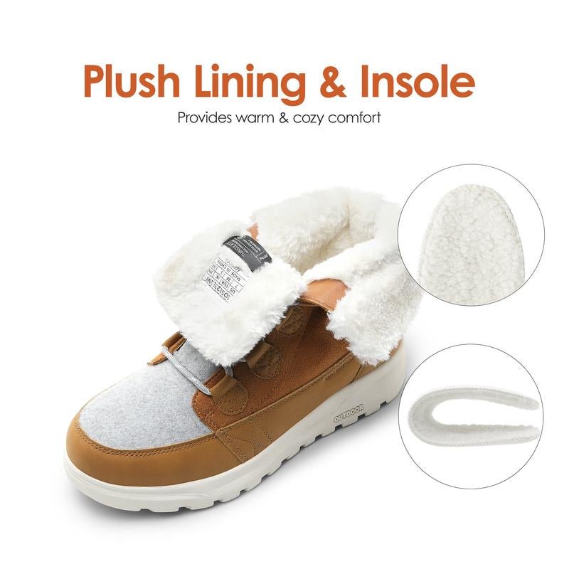 DREAM PAIRS Women'S Winter Snow Boots Lace up Warm Comfortable Faux Fur Lining Outdoor Ankle Booties - Open Season Industries