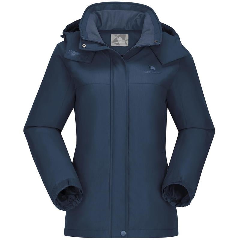 CAMEL CROWN Women'S Winter Outerwear Waterproof Ski Snow Jacket Warm Fleece Jacket Parka Raincoat with Multiple Pockets Sport Jacket - Open Season Industries