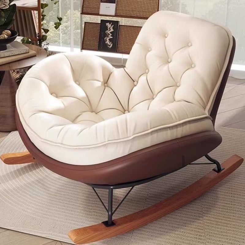 Nordic Rocking Chair, Lounge Chair, Balcony,Living Room Home Leisure, Lazy Sofa, Adult Light Luxury Chair, Single Penguin Chair - Open Season Industries