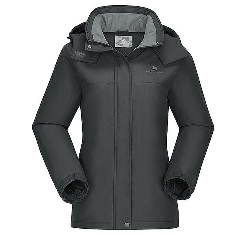 CAMEL CROWN Women'S Winter Outerwear Waterproof Ski Snow Jacket Warm Fleece Jacket Parka Raincoat with Multiple Pockets Sport Jacket - Open Season Industries