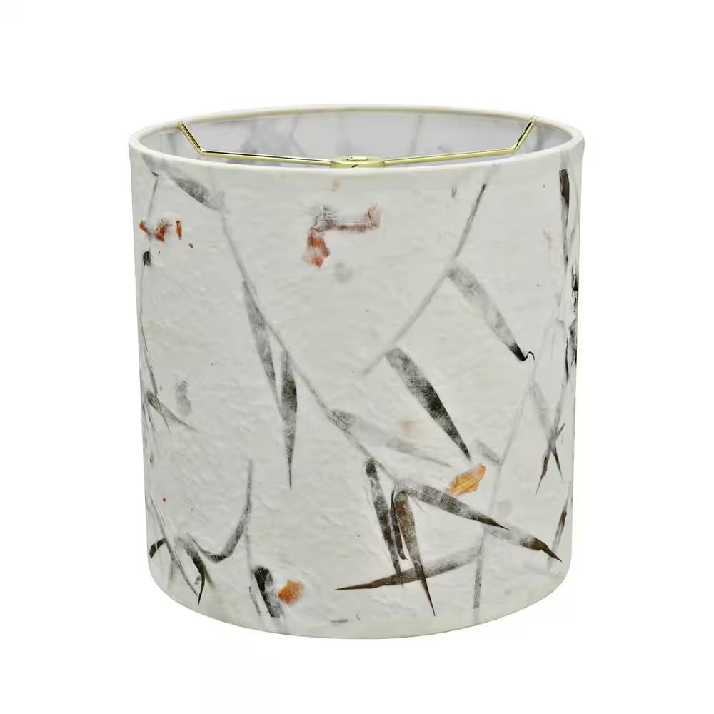 8 In. X 8 In. off White Drum/Cylinder Lamp Shade - Open Season Industries