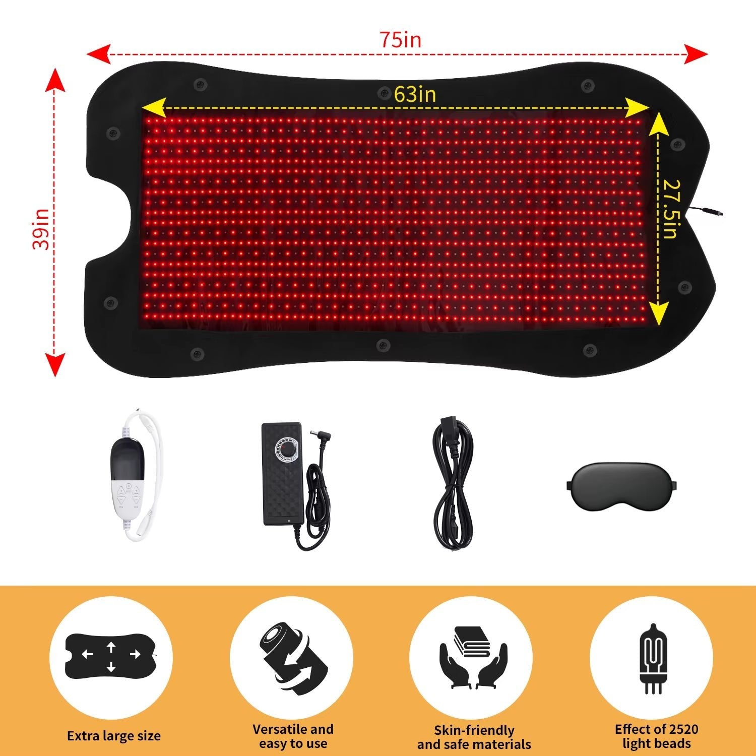 2024 New Generation Red Light Therapy Bed Used to Whole Body Pain Relieve Home Spa SUPER LARGE - Open Season Industries