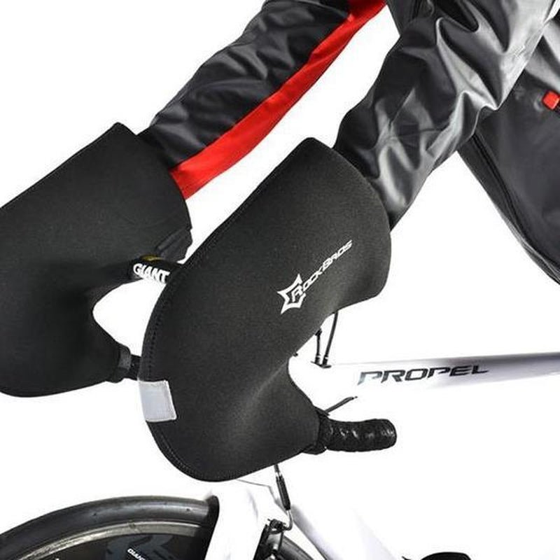 ROCKBROS Handlebar Mittens Cold Weather Mountain Bike Handlebar Mittens Windproof & Coldproof Commuter MTB Bicycle Bar Warmer Covers - Open Season Industries