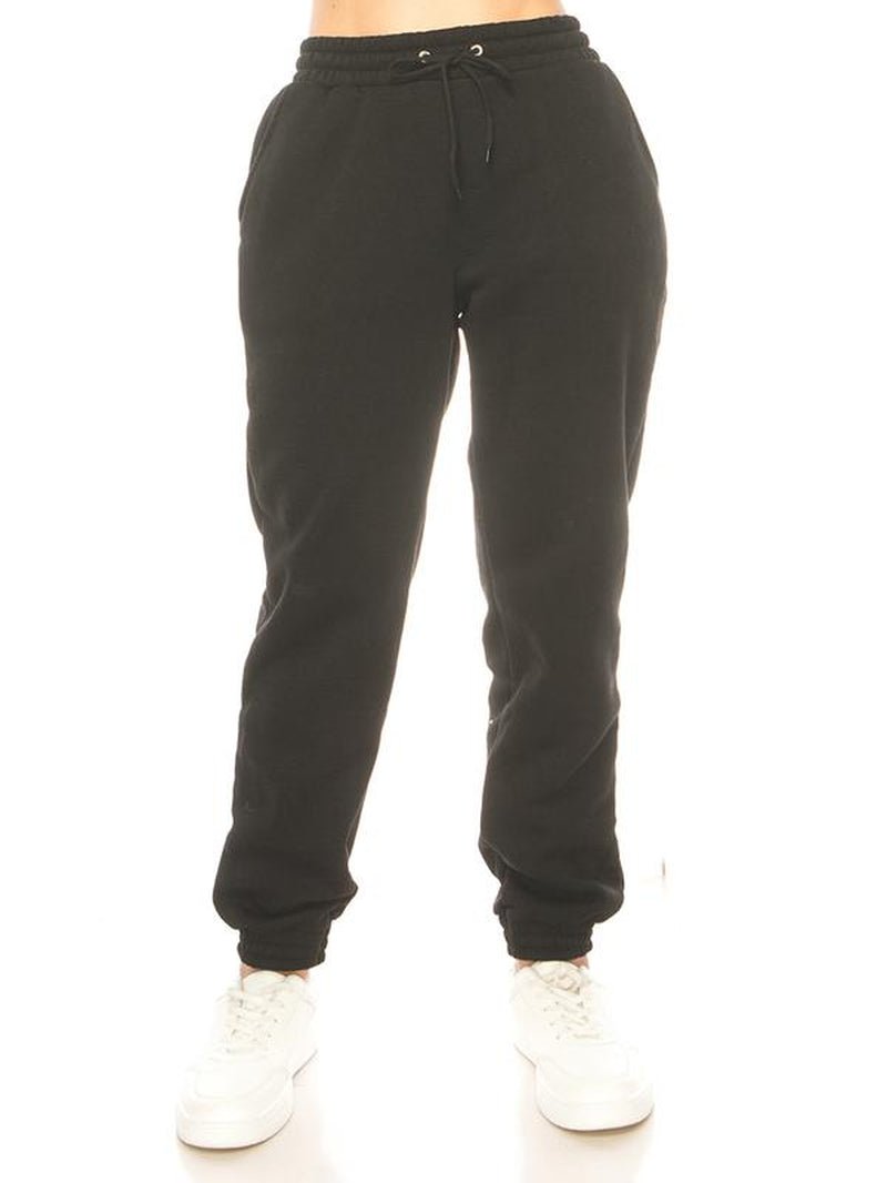 Women'S Sweatpants Winter Warm Fleece Lined Sweatpants with Pockets Fleece Jogger Pants - Open Season Industries