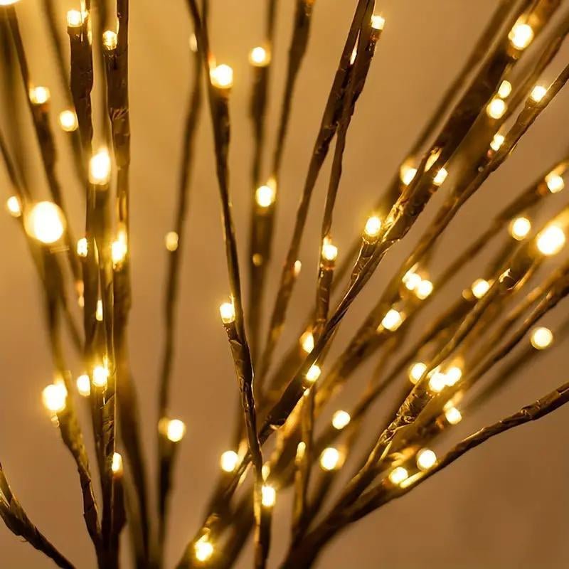 Tree Branch Light, 1 Count/3 Counts Battery Powered 16 LED Tree Branch Shaped Lights (No Battery), Decorative Light for Home Party Wedding Festive Party Supplies - Open Season Industries