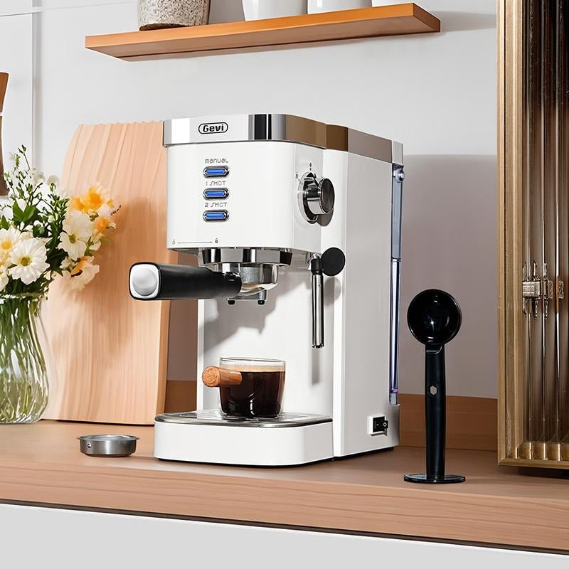 【Springtok】Gevi 20 Bar Espresso Coffee Machine , Automatic Coffee Maker with Milk Frother Steam Wand - Open Season Industries