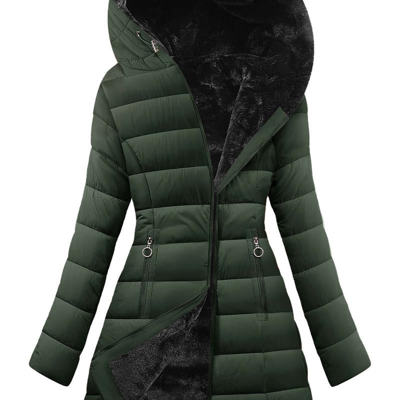 UMIPUBO Women'S Winter Windproof Fur Warm Slim Fit down Jacket - Waterproof Long Ski Coat for Commuting - Open Season Industries
