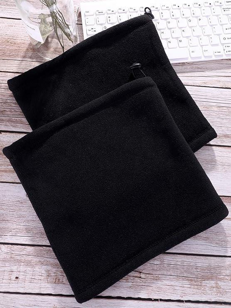 2 Pieces Winter Neck Warmer Gaiter for Men and Women Ski Fleece Winter Scarf Windproof Face Mask for Skiing Hiking Cycling - Open Season Industries