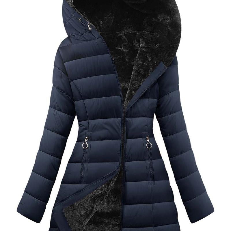 UMIPUBO Women'S Winter Windproof Fur Warm Slim Fit down Jacket - Waterproof Long Ski Coat for Commuting - Open Season Industries