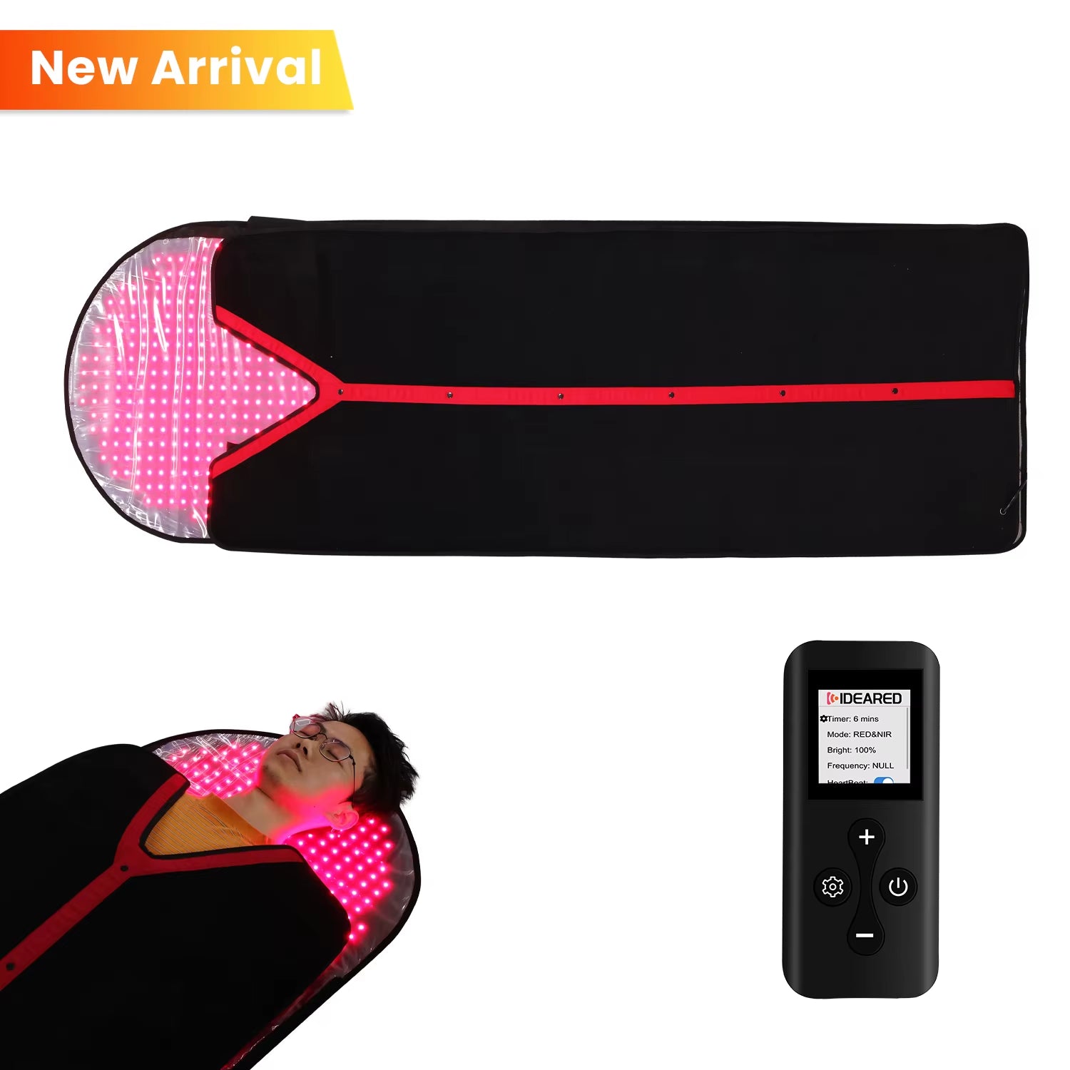 2025 NEW Arrival IDEATHERAPY Red Light Therapy Sleeping Bag Led Light Therapy Mat Full Body Infrared Red Light Therapy Blanket - Open Season Industries