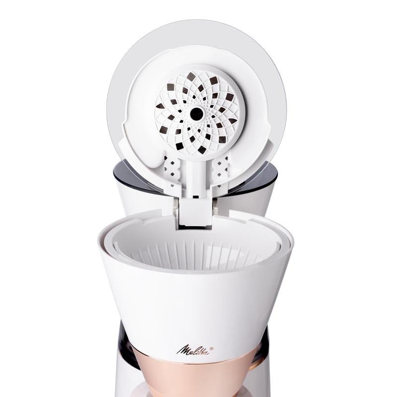 Melitta® Vision™ 12 - Cup Luxe Drip Coffee Maker | Copper White | Auto, Programmable (MCM002WULGW1) - Open Season Industries