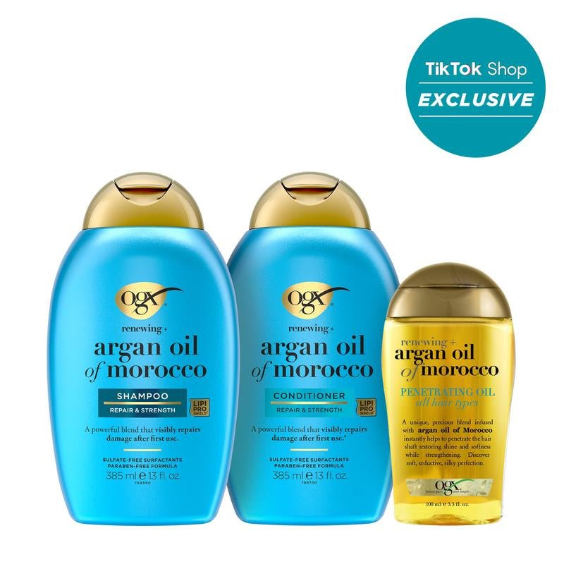 OGX Signature Renewing + Argan Oil of Morocco Bundle - Open Season Industries