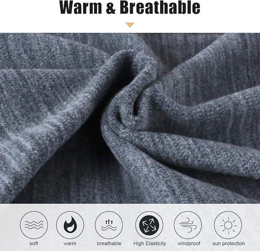 Fleece Winter Neck Warmer Gaiter - 2 Pack for Men & Women, Windproof Face Mask Cover, Cold Weather Scarf - Open Season Industries