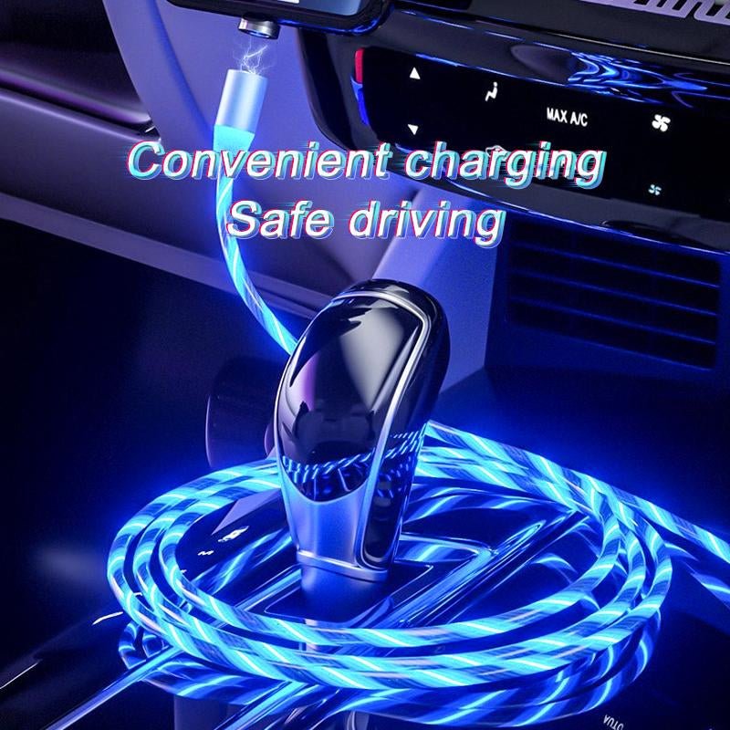 Magnetic Charging Cable Streamer Fast Charging Cable Lighting Micro USB Cable LED Magnet Charger Type - C Cable - Open Season Industries