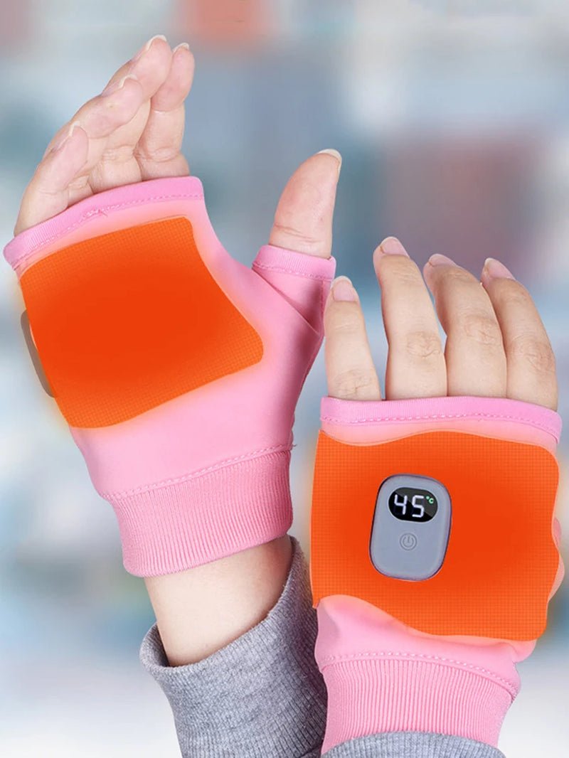 Touchscreen Heating Gloves Rechargeable Winter Warm USB Electric Heated Gloves Fingerless Hand Warmer Thermal for Skiing Gloves - Open Season Industries