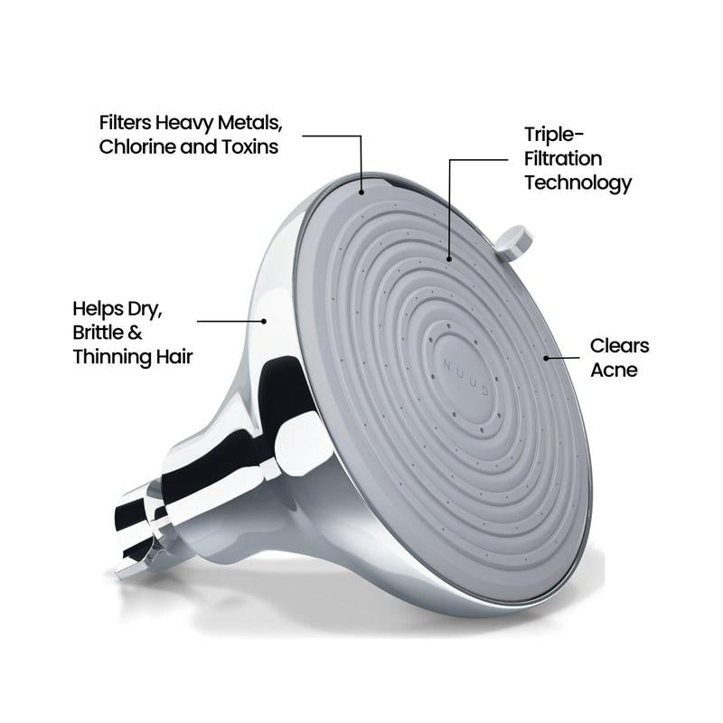NUUD | NO1 Filtered Showerhead | Filters 99.9% of Heavy Metals & Chlorine - Open Season Industries