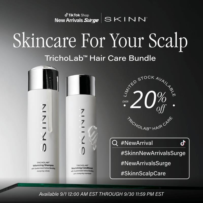 SKINN Cosmetics: TRICHOLAB Shampoo and Conditioner Set - Open Season Industries