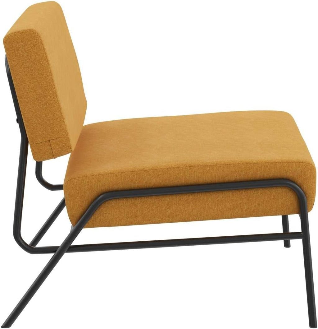 Ciara Accent Chair, Living Room Furniture, Mustard Linen - Open Season Industries