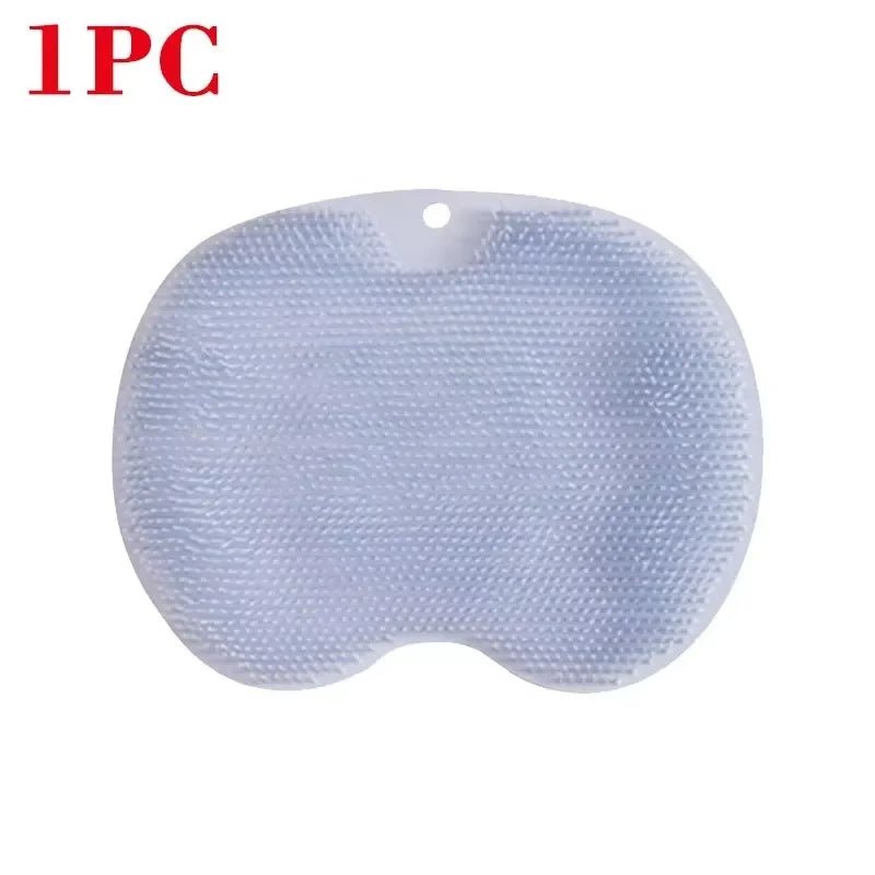 Bathing anti Slip Mat Exfoliating Shower Massage Scraper Bathroom Non - Slip Bath Mat Back Massage Brush Silicone Foot Wash Mat - Open Season Industries